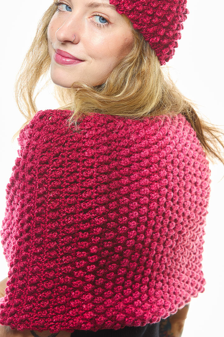 Cranberry Harvest Crochet Cowl and Headband Pattern