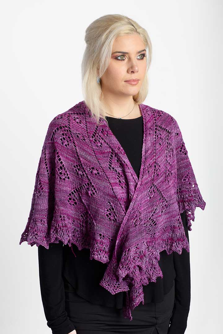 Plum Jam Shawl Knitting Pattern