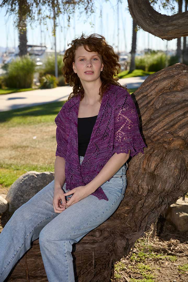 Plum Jam Shawl Knitting Pattern