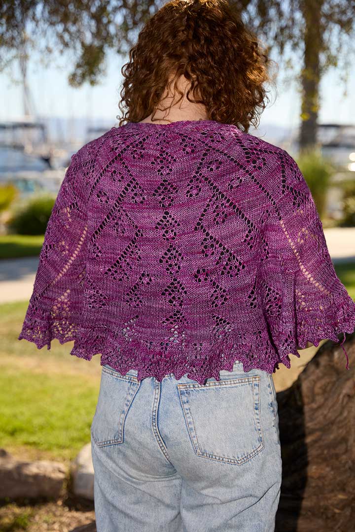 Plum Jam Shawl Knitting Pattern